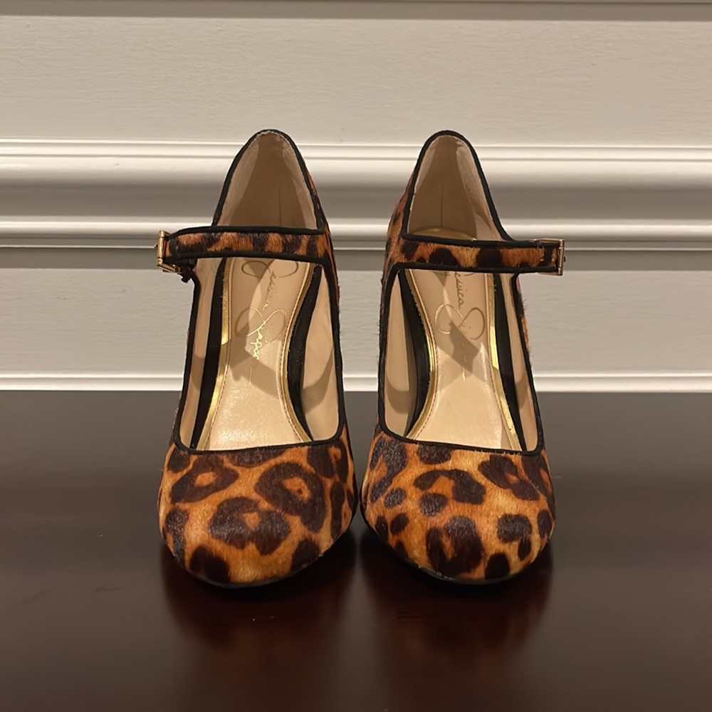 New Without Box Jessica Simpson Leopard Mary Jane Pumps